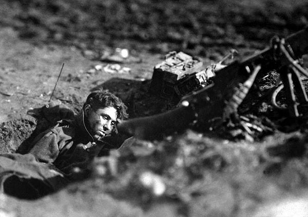 35. Savaşın bitmesine bir hafta kala ölen, Alman makineli tüfek nişancısı, Fransa, 4 Kasım 1918
