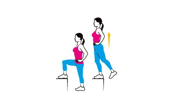 1 - STEP UP WITH LEG LIFT