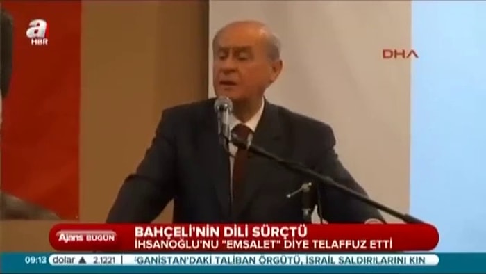 Devlet Bahçeli; 'Emsalet İhsanoğlu Bey'