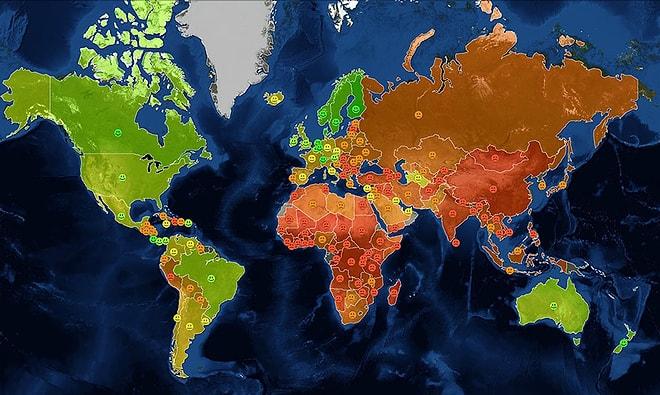 Dünyaya Bakışınızı Tamamen Değiştirecek 13 İnanılmaz Harita