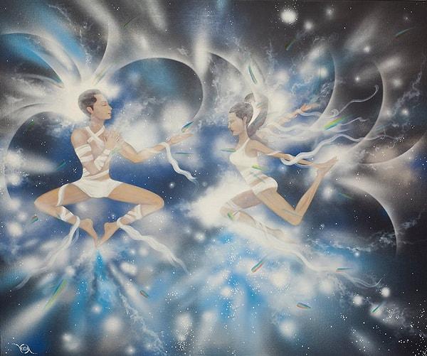 16. "Universe Dancers" 110 x 85 Acrylic Oil
