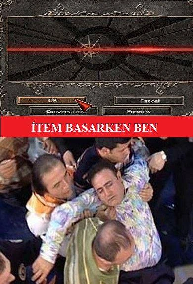 Item basarken ben: