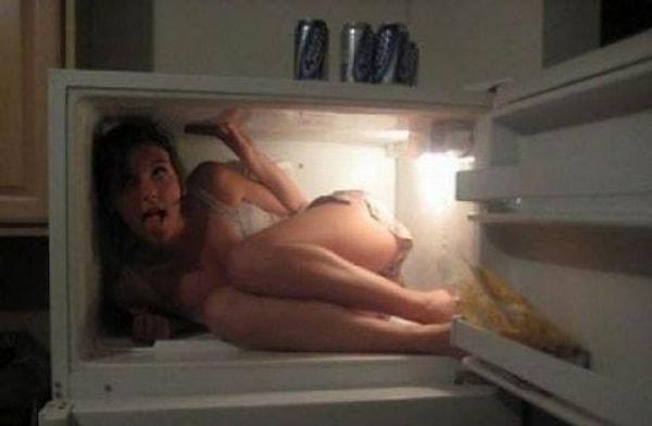 6. Direkt buzdolabında yatmak