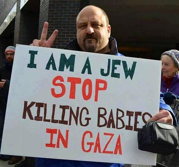 Ben yahudiyim... Gazze'de bebekleri öldürmeye bir son verin!