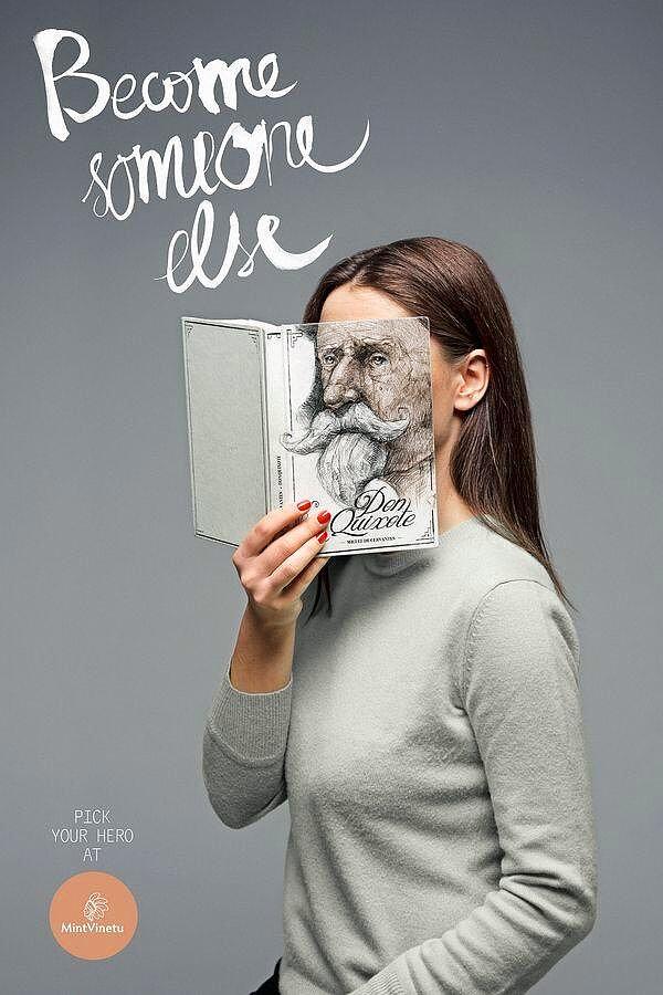 23. Litvanya'dan bir kitapçı reklamı "Başkası olun"