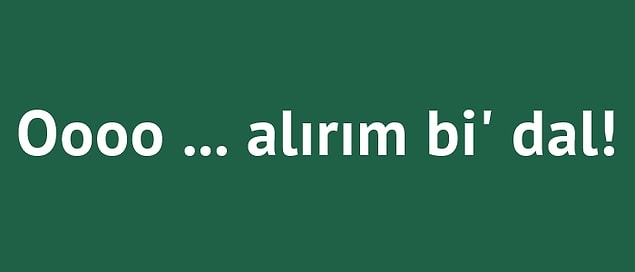 3. Boşluğu doldur!
