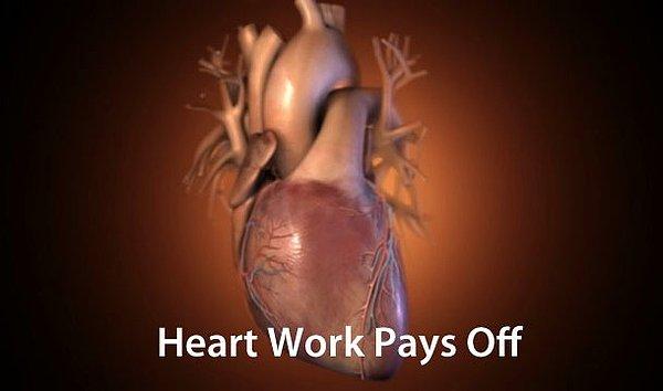 5. İnsan yaşamı boyunca bir kalp bütün kaslardan daha fazla fiziksel iş yapar