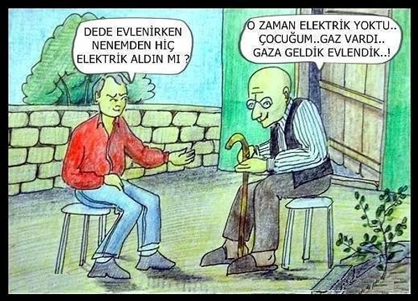 Elektriksiz zamanlarda evlilikler..