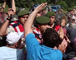 İkizdere'de Hes Şantiyesi Yakıldı