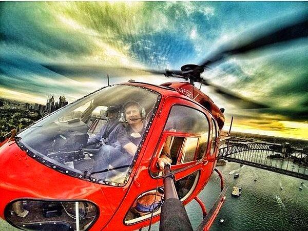 10. Helikopter selfiesi.