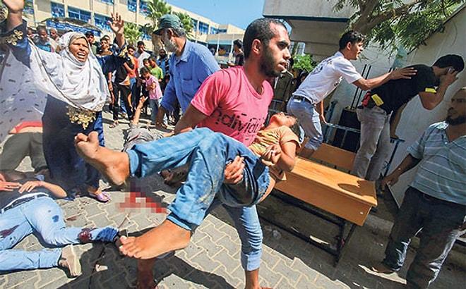 İsrail Gazze'de yine okul vurdu
