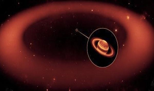 5. Bilim insanları Satürn'ün etrafında bir halka daha olduğunu keşfetti. Fakat bu halka sadece kızılötesi kameralarla gözlenebiliyor. Çok büyük olduğu için varlığını kanıtlayan yalnızca tek bir fotoğraf mevcut.