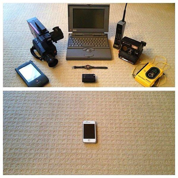 10. Ve şimdi tarihlere bir bakalım: İlk resim 1994'te çekildi, ikincisi ise  2014'te! Bir telefonla bunlar nasıl mümkün olabilir?