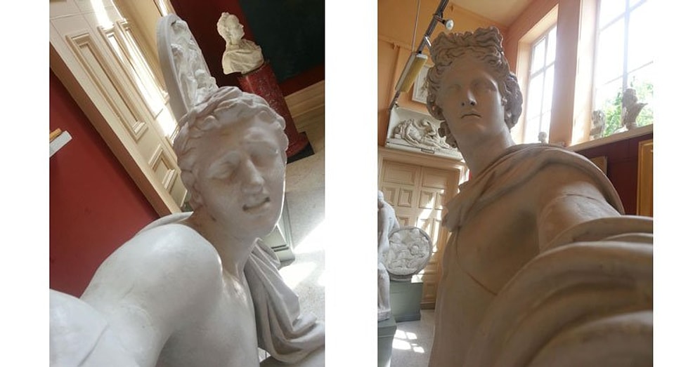 Bize Böyle "Selfie"lerle Gelin: Heykeller!