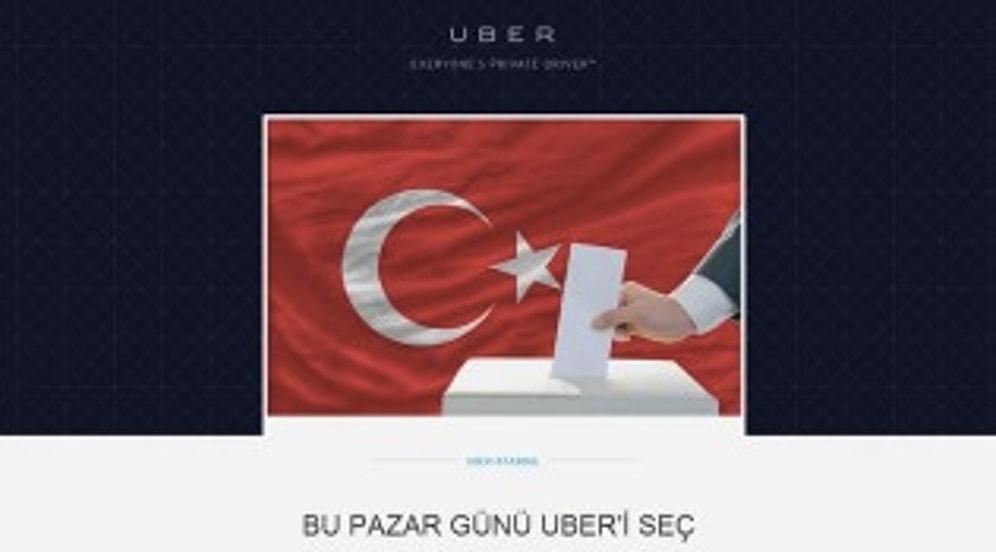 UBER'den İstanbul İçin Cumhurbaşkanlığı Seçimine Özel 50 TL'lik Ücretsiz Yolculuk