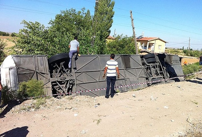 Aksaray'da Yolcu Otobüsü Devrildi: 7 Ölü, 44 Yaralı