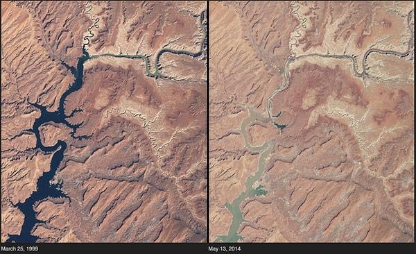 1) Kuraklık - Powell Gölü - Arizona/Utah