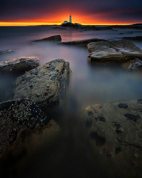 18. St Mary Deniz Feneri, Bait Adası, İngiltere