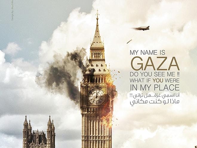 Gazze Yerine Dünyanın Önemli Şehirleri Bombalansaydı Nasıl Olurdu Sorusuna Cevap 7 Görsel