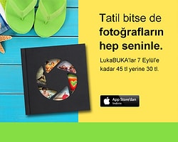 Cep telefonunuzdan fotokitabınızı tasarlamanızı sağlayan uygulama LukaBUKA; 18 Ağustos – 7 Eylül tarihleri arası 45 TL yerine 30 TL!