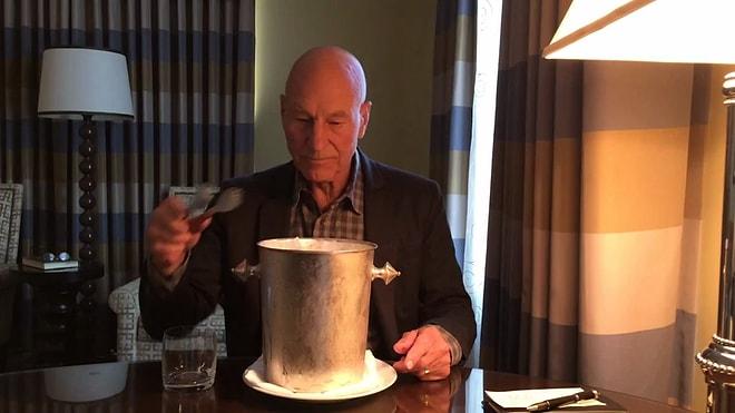 Patrick Stewart'ın Karizma Kokan Ice Bucket Changelle'ı