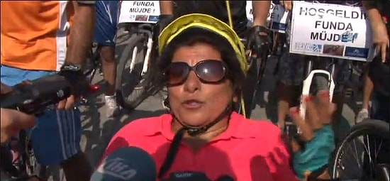 Engelli Bisikletçiye Taksim'de Polis Engeli