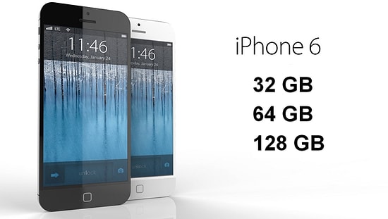 iPhone 6'da Sıra 128 GB'da