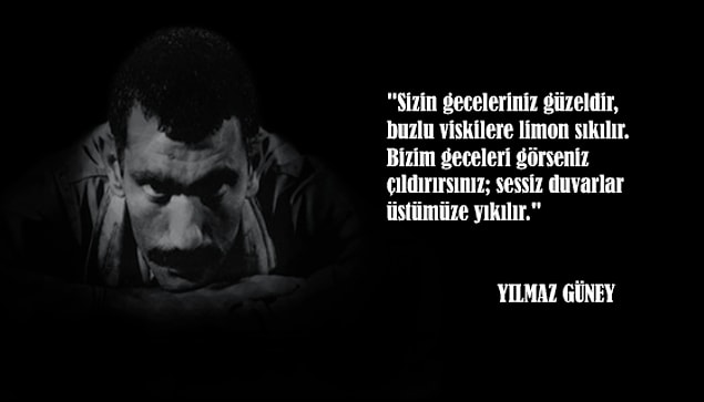 7. Yılmaz Güney, 1972 yılında "devrimcilere yardım ve yataklık yaptığı" gerekçesiyle 2 yıl hapse ve sürgüne mahkûm edildi. Yılmaz Güney içeride kaldığı süre boyunca sinema ve sanat ile ilgili fikirlerini; şiir ve öykülerini o dönemde çıkarmaya başladığı Güney dergisinde yayınlamıştır.