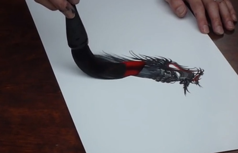 Tek Fırça Darbesiyle Ejderha Çizmek