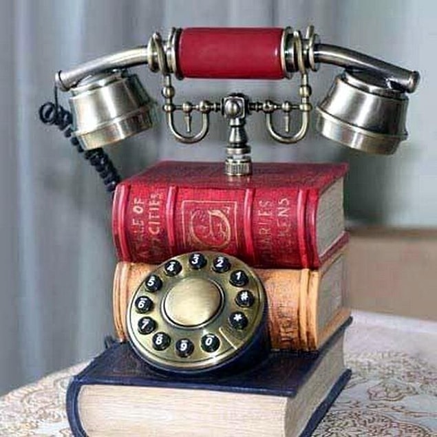 18. Dekoratif retro telefon