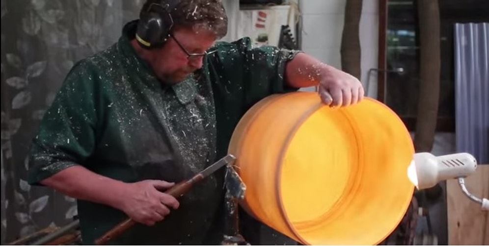 Kocaman Ağaç Kütüğünden Abajur Yapmak