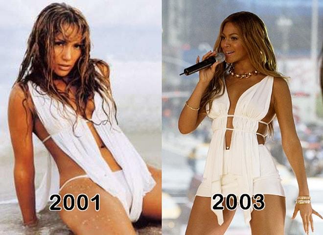 Beyonce'nin Yıllardır Jennifer Lopez'i Taklit Ettiğinin 21 Kanıtı