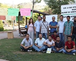 Atanamayan Kürtçe Öğretmenleri Açlık Grevinde