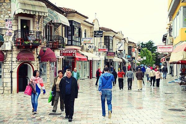 33. Makedonya - Ohrid kasabası.