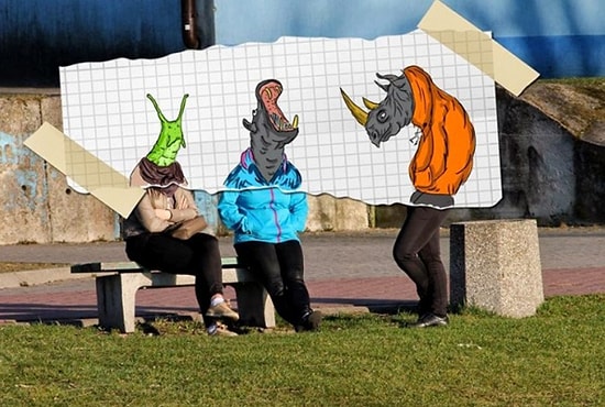 Gerçek Fotoğrafları Karikatür İle Tamamlayan Sanatçının 18 Çalışması