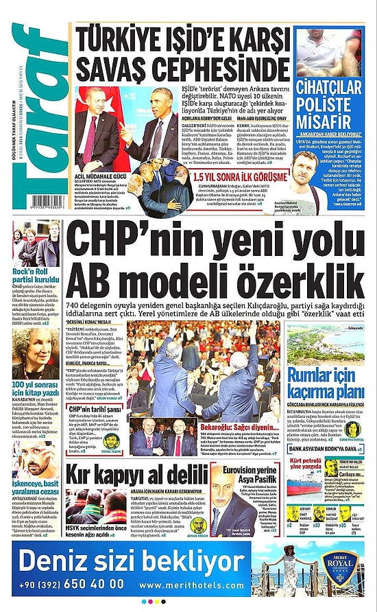 Gazetelerde Bugün | 6 Eylül Cumartesi