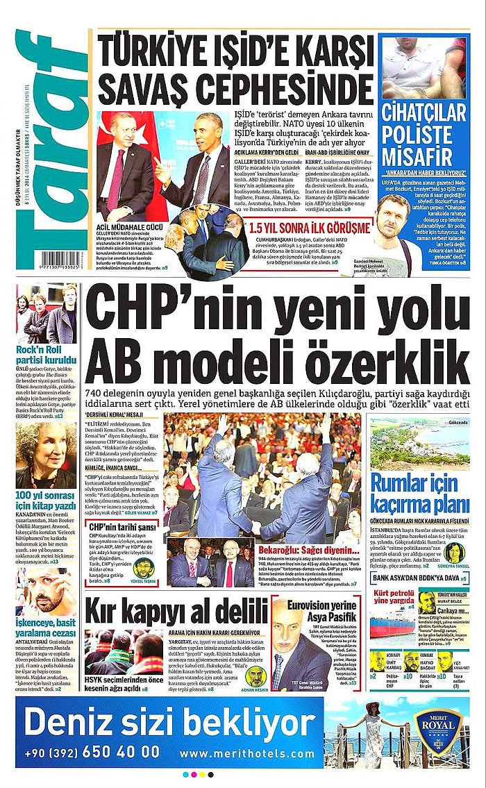 Gazetelerde Bugün | 6 Eylül Cumartesi