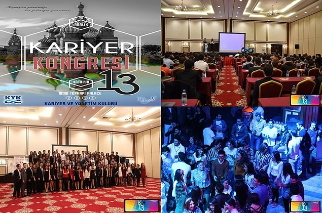 10. 13 yıldır aralıksız olarak 5 yıldızlı otellerde alanında uzman eğitimcilerin vermiş oldukları eğitimler ve eğlenceli etkinliklerinin buluştuğu bir proje olan Kariyer Kongresini düzenlemektedir.
