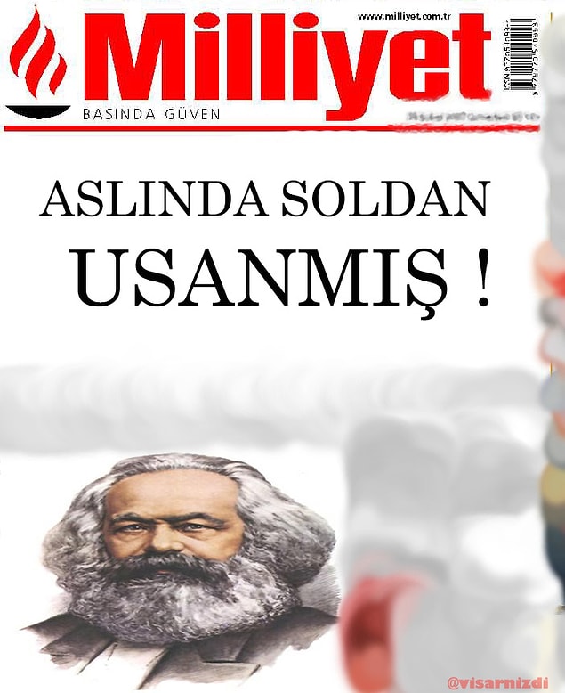 11. Milliyet K. Marx'la röportaj yaparak bu sonucu çıkarır
