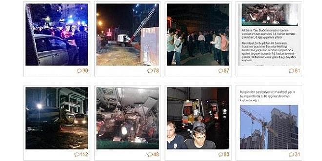 » Sosyal Medyanın Gündemi #Kazadegilcinayet Etiketiyle Mecidiyeköy'de 10 İşçinin Ölümüsosyal Medya