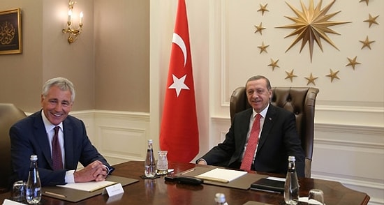 Cumhurbaşkanı Erdoğan Hagel'i Kabul Etti