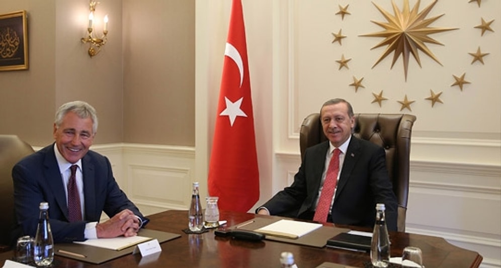 Cumhurbaşkanı Erdoğan Hagel'i Kabul Etti