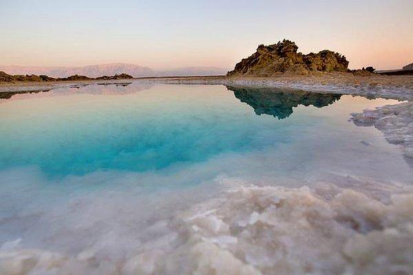 20. Ölü Deniz(Lut Gölü) aslında sanıldığı kadar ölü değildir. Halofil bakteriler bu tarz tuzlu sularda yaşarlar.