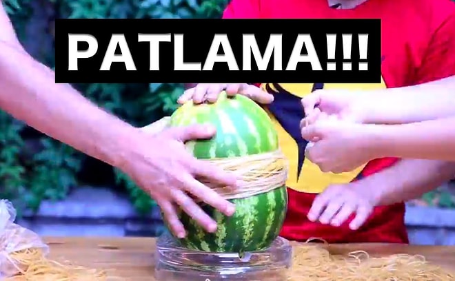 Lastikle Nasıl Karpuz Patlatılır? (Müthiş Patlama)