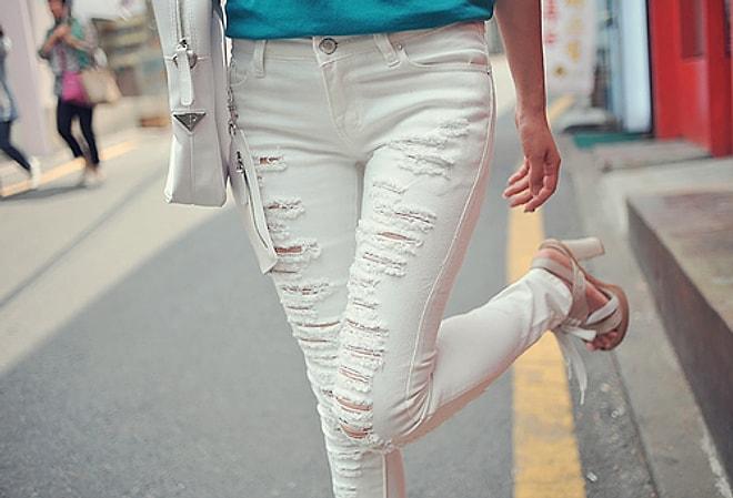 2015 Beyaz Jean Modası ve Modelleri