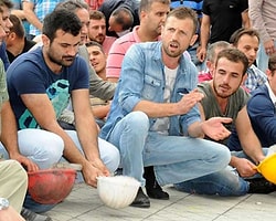 Zonguldaklı Madencilerden Oturma Eylemi