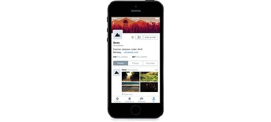 iPhone'daki Twitter'a Yeni Profil Görünümü!