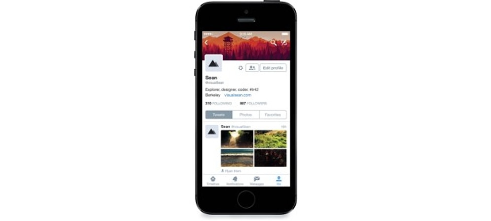iPhone'daki Twitter'a Yeni Profil Görünümü!