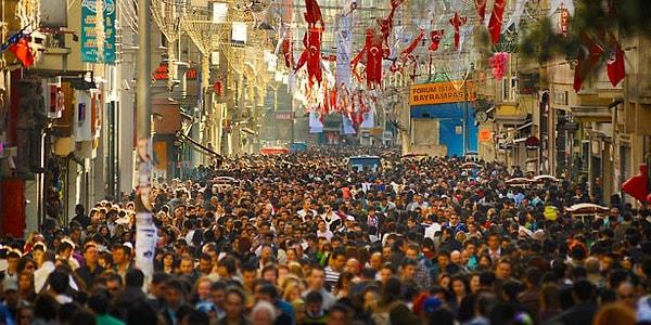 2. Nüfus bakımından Türkiye dünyanın en büyük 18'inci ülkesi