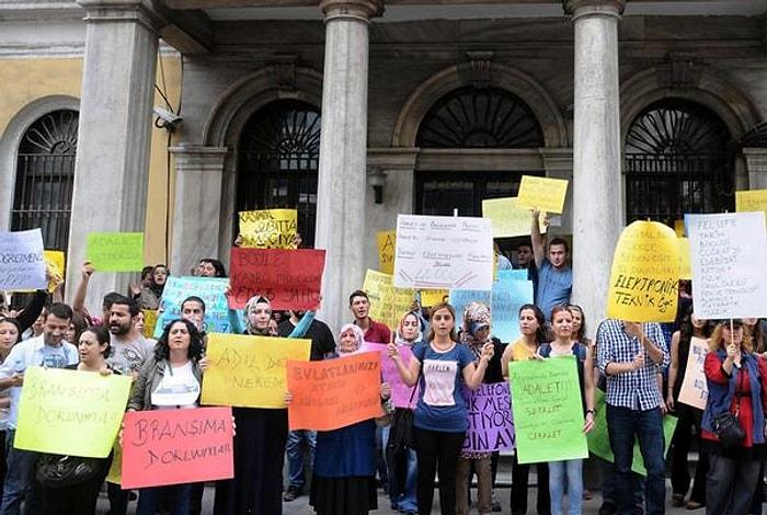 Atanamayan Öğretmenler İstanbul'da İl Milli Eğitim Müdürlüğü'ne Yürüdü